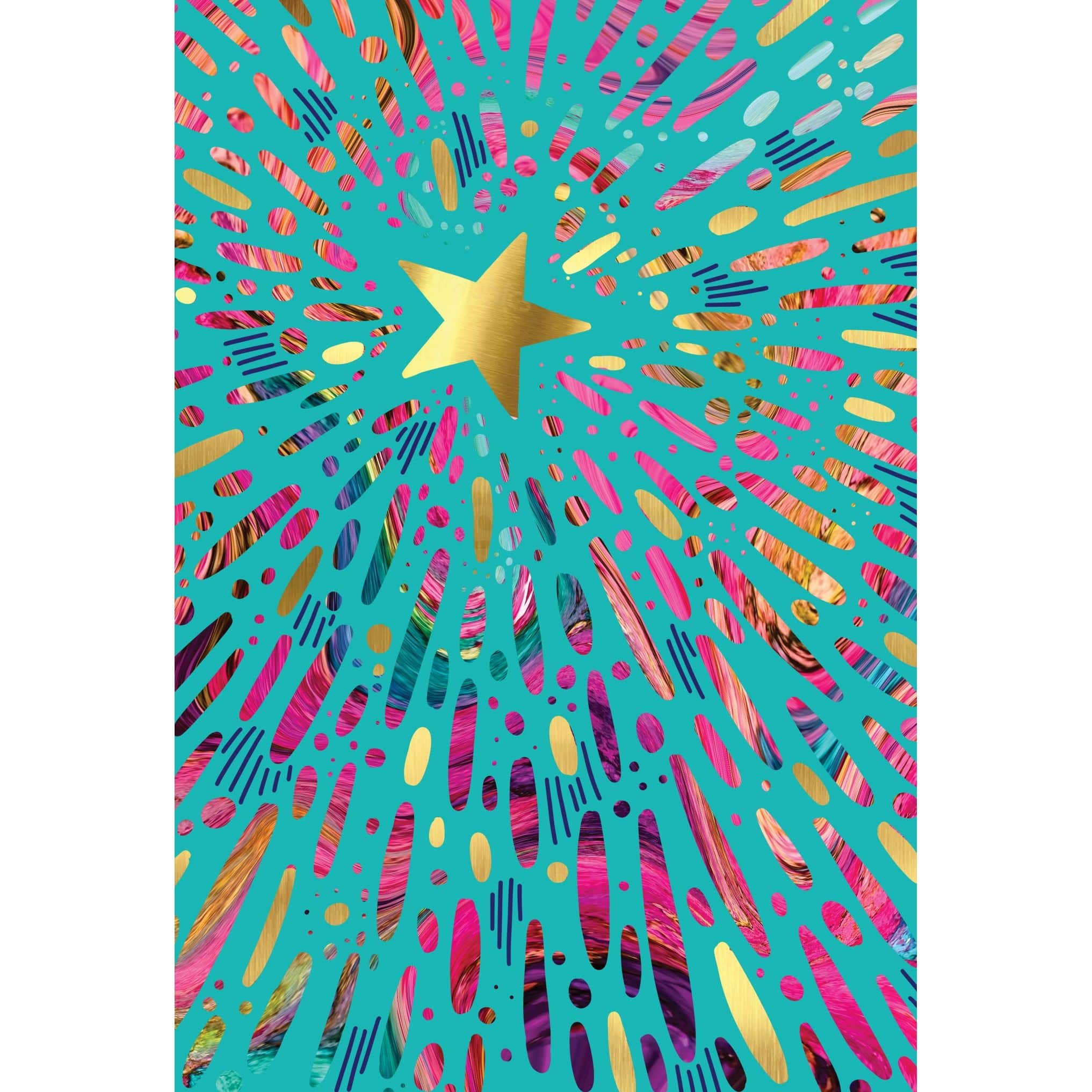 Pictura Starburst Congratulations Card from the Everyday Cards collection featuring vibrant starburst design and embossed greeting.